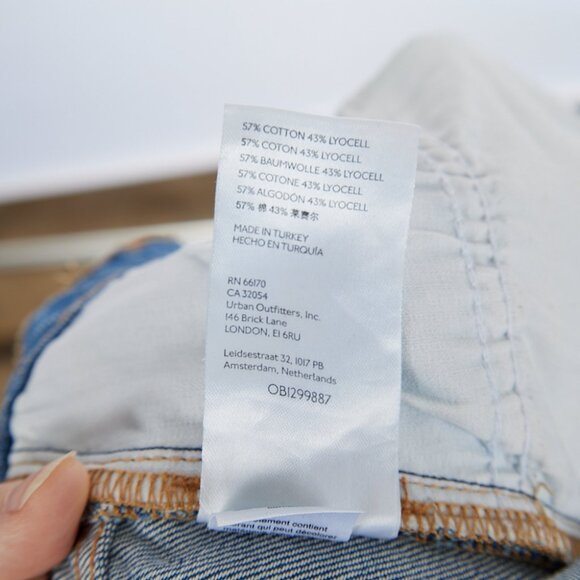 Free People We The Free Tapered Baggy Boyfriend Distressed Jeans Women's 26 - Picture 8 of 8